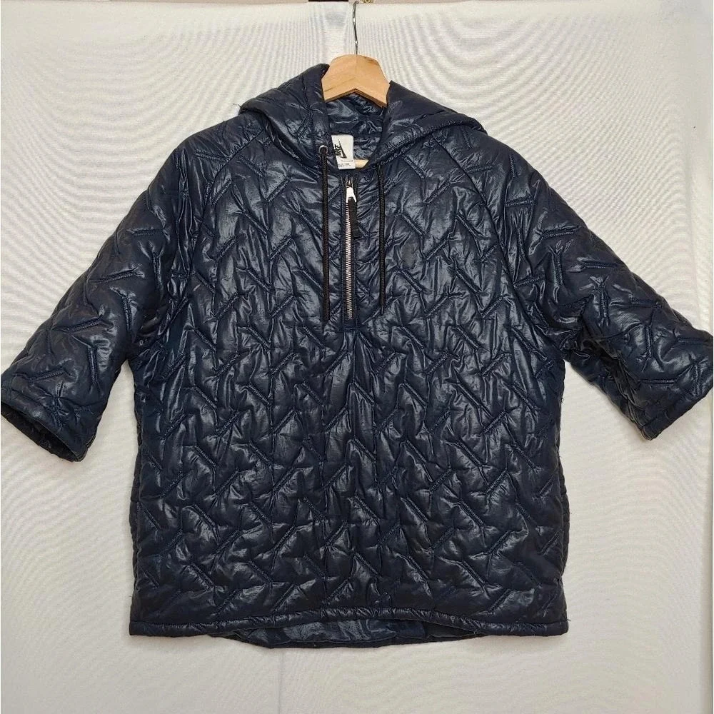 Nike Lab Essentials Insulated Short‎ Sleeve Hoodie Puffer Pullover Blue 916368 S - Picture 3 of 16